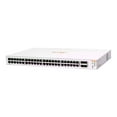 thumbnail image 1 of HPE Networking Instant On 1830 48G 4SFP Switch - Switch - smart - 48 x 10/100/1000 + 4 x Gigabit SFP - desktop, rack-mountable, 1 of 3