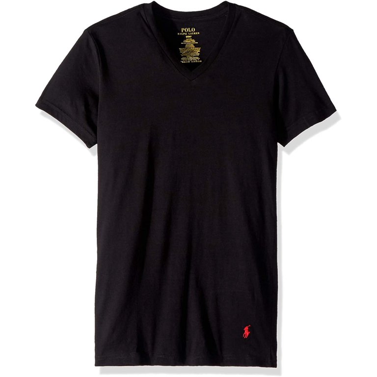 Polo Ralph Lauren Slim Fit 100% Cotton V Neck T-Shirts - 3 Pack 