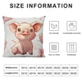thumbnail image 5 of Qinduosi  Pig Pillow Covers Set of  Cartoon Pigs Decorative Throw Pillow Covers Cases Home Decor Lovely Animal Cute Pet Pig Pink Herat Love Cushion Case for Couch Sofa Outdoor, 5 of 5