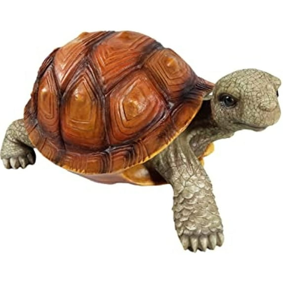 Urbalabs Outdoor Turtle Decor Extra Large 18 Inch Tortoise Beach Garden Statues Ocean Lake Cabin Beach Ocean Lighthouse Nautical Decor Decorative Fishing Beach Themed Home Decor Nautical Theme Marine