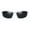 Black White, variant on Yinanstore Polarized Sports Sunglasses for Men Cycling Running Driving Baseball Golf Fishing Glasses, Spring Hinges, Skin-Friendly Adjustable Nose Yellow