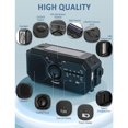 thumbnail image 5 of Portable Radio Hand Crank Solar Radio Survival AM/FM Dynamo Radio USB-C 2500mAh Rechargeable with LED Flashlight SOS Alarm Compass Small Radio for Outdoor Emergency Hiking Camping, 5 of 5