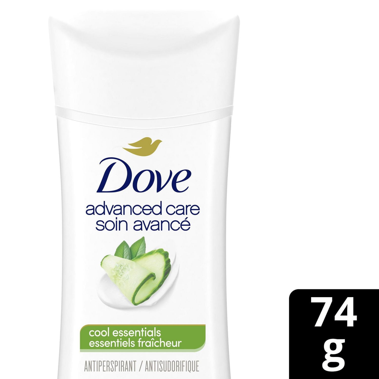 DoveAdvancedCareCoolEssentialsScentAntiperspirantDeodorantforWomenwithPro-CeramideTechnologyforSoft,ResilientSkin,74g