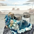 thumbnail image 5 of Nautical Sea Turtle Salt and Pepper Shakers Set with Holder for Beach House Interiror Style - Coastal Living Room Accents, and Marine Life Theme Decorative Shakers Set, 5 of 7