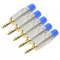 thumbnail image 1 of 5PCS 3.5mm Metal Jack Audio Cable Adapter Welding Head Plug DIY Stereo Connector, 1 of 8