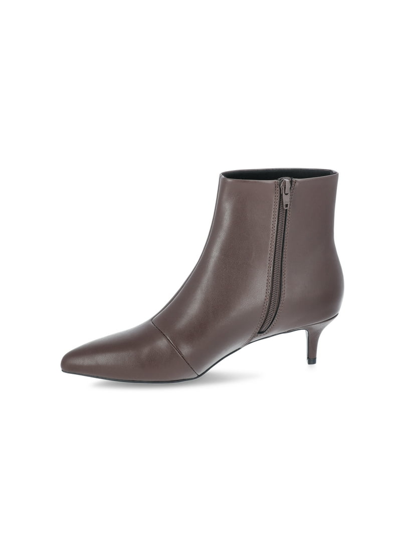 Scoop women's Kitten Heel Ankle Boots Stylish Comfort