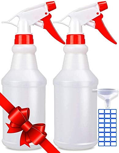 Wei Xi Professional Plastic Spray Bottles for Cleaning Solutions Leak Proof Technology Empty 500 ml/16 oz Value Pack of 4 Professional Heavy-Duty Multi Purpose Empty Spray Bottles