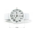 thumbnail image 2 of STC White Super Large Case Stretch Band Easy to Read Unisex Watch, 2 of 5