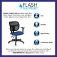 thumbnail image 2 of Mid-Back Navy Blue Mesh Swivel Task Office Chair with Back Height Adjustment and Adjustable Arms, 2 of 3