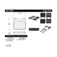 thumbnail image 2 of Centric 105.0709 Posi-Quiet Ceramic Brake Pad with Shims, 2 of 4