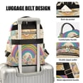 thumbnail image 3 of FORMRS Mini Backpack Purse for Women Travel Daypack Casual Shoulder Bag, Beige Rainbow, 3 of 7