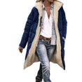 thumbnail image 2 of Baberdicy Women's Double Faced down Jacket, Fashionable Warm Winter Long Sleeve Hooded Coat , Reversible Hooded down Coat, Winter Warmth Puffer, Two-Tone Layer Navy M, 2 of 5