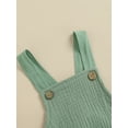thumbnail image 5 of Qmyliery Baby Solid Color Bodysuit, Cute Wide Shoulder Straps Romper, Short One-Piece Clothes, 5 of 8