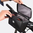 thumbnail image 2 of Wosthever Bolsa de manillar de bicicleta de 2L Bolsa de tubo impermeable Paquete de contenedor de marco delantero de bicicleta negra Ciclismo, 2 of 6