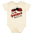 thumbnail image 3 of Inktastic My Grandpa Loves Me with Cute Ladybugs Boys or Girls Baby Bodysuit, 3 of 5