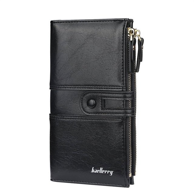 Portefeuille Femme Grande Capacité Boucle Fermeture Éclair Portefeuille Multi-Cartes à la Mode