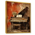 thumbnail image 2 of Designart "Timeless Tunes Of The Vintage Piano III" Music Floater Framed Canvas Wall Art, 2 of 5