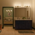 thumbnail image 2 of 45497NBRCLR Kichler Lighting Crosby - 3 Light Bath Vanity-8.75 Inches Tall and 23 Inches Wide-Natural Brass Finish-Clear Glass Color, 2 of 9