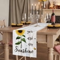 thumbnail image 2 of Table Runners 90 Inches Long Dress Scarves, Sunflowers Farmhouse Coffee/Dining/Kitchen Table Runner for Living Room, Farmhouse Retro Pastoral Floral Wooden Grain 13x90 Inch, 2 of 9