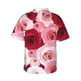 thumbnail image 3 of JUNZAN Rose Pattern Hawaiian Shirt for Men,Summer Beach Casual Short Sleeve Button Down Shirts-Small, 3 of 9