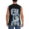 thumbnail image 4 of Movie Ghostbusters Stay Puft Men's Tank Top Lightweight Summer Sleeveless Tee Shirt Muscle Tank Tops Workout T-Shirts Casual Athletic Undershirts, 4 of 7