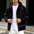 thumbnail image 4 of Bxsruta Mens Windbreaker Lightweight Hooded Full Zip Athletic Jacket Casual Outdoor Coat, 4 of 6