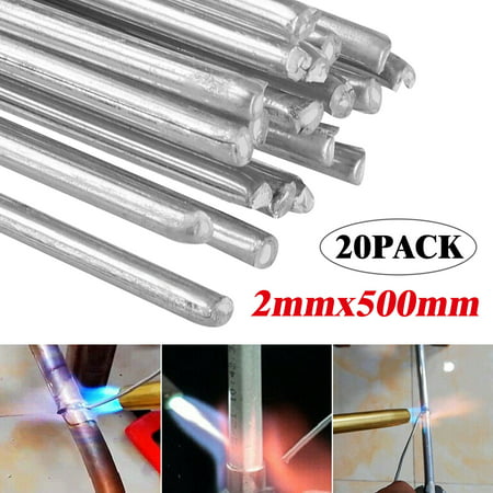 20PCS Low Temperature Aluminum Welding Wire Flux Cored 2mm*500mm Soldering Rod No Need Solder
