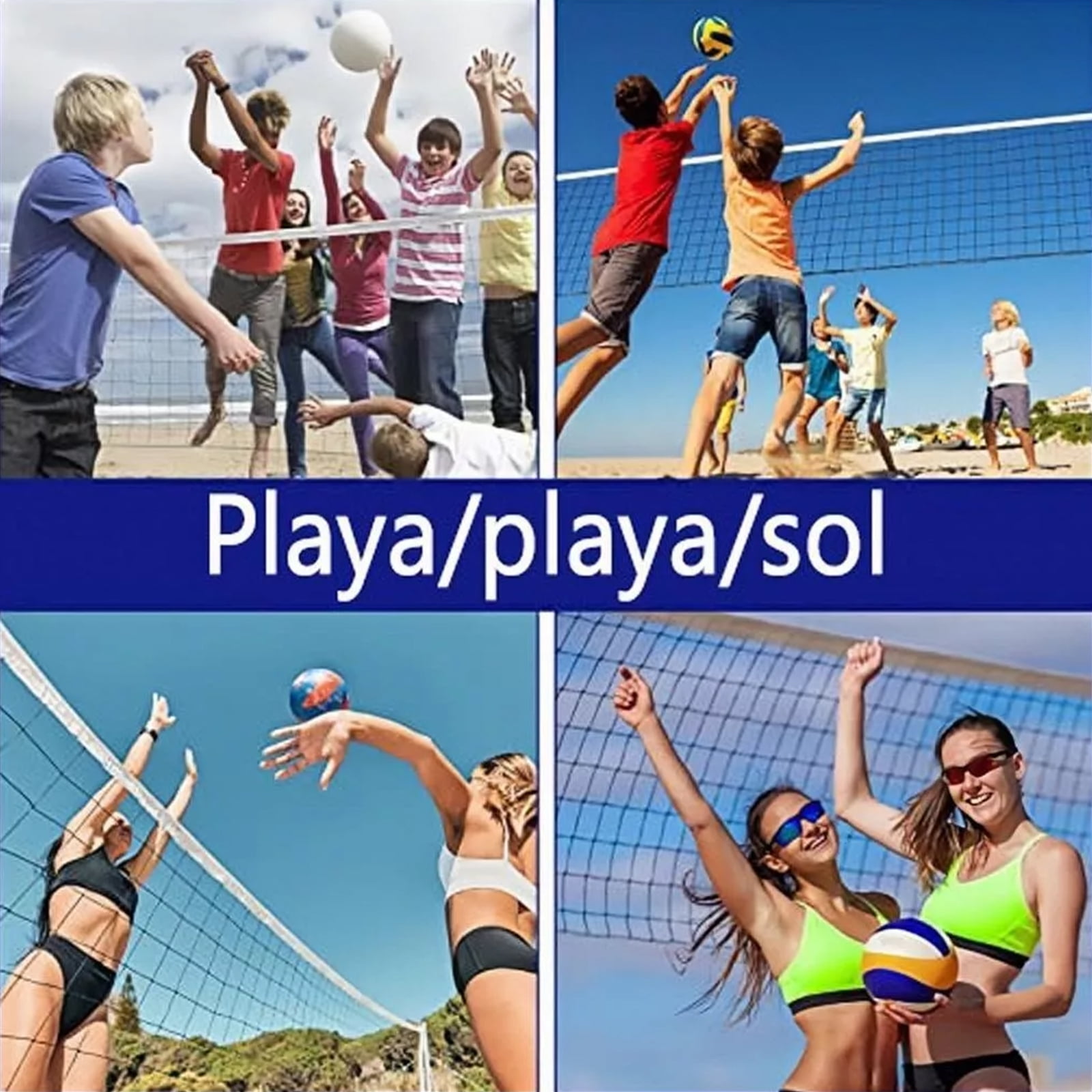 iFCOW Volleyball Net Outdoor,Heavy Duty Beach Volleyball Net for Backyard, 32 FT x 3 FT Portable Volleyball Net for Pool Schoolyard Indoor