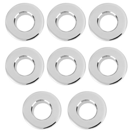 

8 Pcs Bath Sink Overflow Cover Overflow Ring Easy to Install Sink Stoppers Efficient Water Stoppers 3.3 Silver