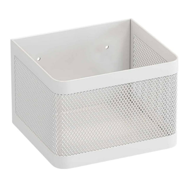 Estante magnético para lavadora, estante para refrigerador, cesta colgante, organizador para cocina Blanco S