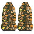 thumbnail image 2 of Fotbe Autumn Harvest Pumpkin Basket Pattern Automotive Seat Covers for Cars Trucks and SUVs – Car Seat Covers for Front Seats,Protective Seat Covers,Vehicle Seat Covers, Set of 2, 2 of 9