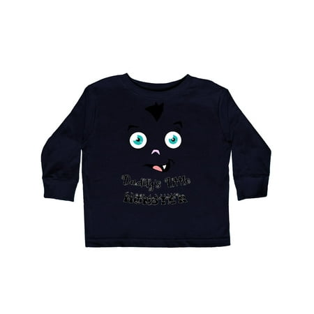 

Inktastic Halloween Baby Vampire Daddy s Little Monster Gift Toddler Boy or Toddler Girl Long Sleeve T-Shirt