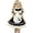 Z01 Black, variant on Xijirk Womens Victorian Maid Collared Long Puff Sleeve Ruffle Maxi Dress with Ruffled Apron for Halloween Cosplay Party Role Play,Black,XL