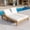 Light Teak, variant on DTTRA 72.4" Outdoor Double Chaise Lounge Chair, Solid Wood Patio Recliner for 2 with Independent 5-Position Adjustable Backrests, Washable Cushions & Adjustable Foot Pads for Poolside, Grey