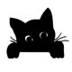 thumbnail image 3 of Letrero Esquina Puerta Metal para Gato Halloween Regalos Fiesta (cabeza Gato), 3 of 4