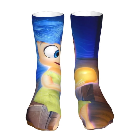 Saiise inside out 2 Funny Socks Men Women Adults Novelty Graphic Crew Tube Socks Crazy Design Casual Dress Socks for Sports,Running,Travel