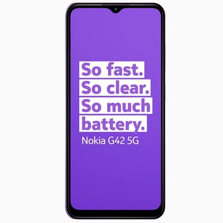 Nokia G42 Dual-Sim 128GB ROM + 6GB RAM (GSM Only | No CDMA) Factory Unlocked 5G SmartPhone (So Purple) - International Version