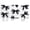 Black Bows, variant on Extended Gaming Mouse Pad, 35.4"x15.7" Halloween Cats Desk Mat for Keyboard and Mouse, Non-Slip Water-Resistant
