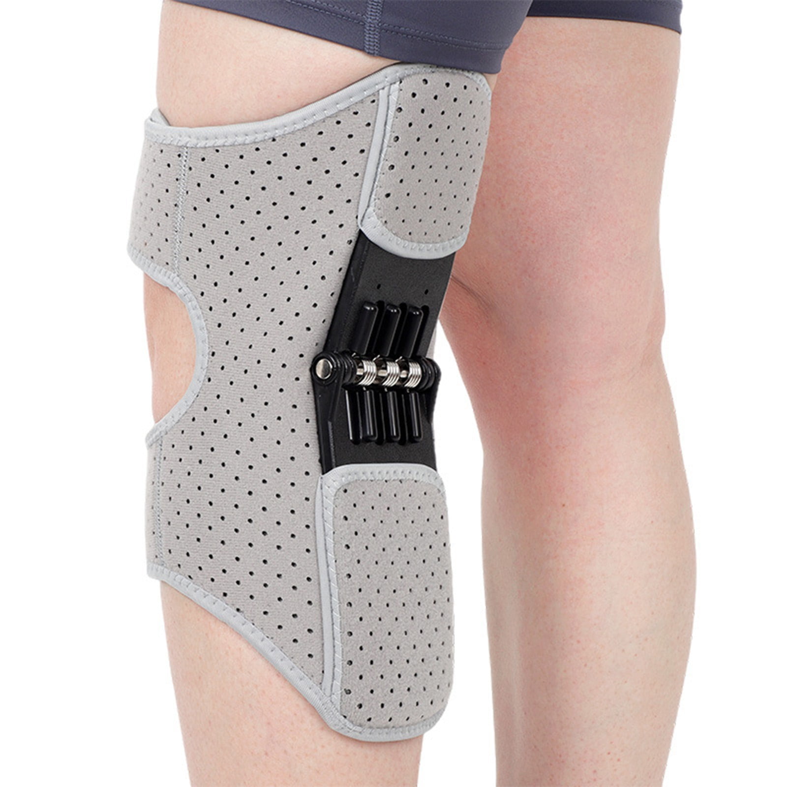 YWIYIUD Knee Assistive Device, Knee Protection Booster, KneeBooster Brace Joint Support Spring Stabilizer, Adjustable Spring KneeBrace for Reduces Pressure on the Joint 6PACK