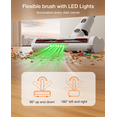 thumbnail image 3 of Stick Vacuum Cleaner, 23KPa Suction Power, Lightweight & Rechargeable, 55min Runtime, Anti-Tangle LED Brush, Ideal for Pet Hair, Carpets, Hardwood Floors, Apartment Living, 3 of 6