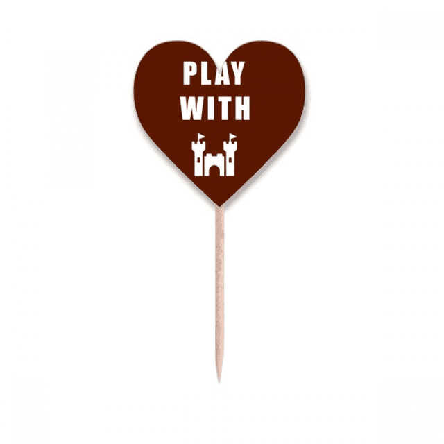 Castle Magic Art Deco Fashion Toothpick Flags Heart Lable Cupcake Picks