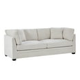 thumbnail image 3 of Christopher Knight Home 83.5" Modern 3-Seater Sofa with Flared Arms and Pillows, Chenille Upholstery, Beige, 3 of 10