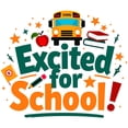 thumbnail image 3 of CafePress - Excited For School T Shirt – Fun & Motivational - Cotton Baseball Jersey, 3/4 Raglan Sleeve Shirt, 3 of 4