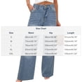 thumbnail image 3 of Mid Rise Wide Leg Jeans for Women Casual Washed Denim Jeans with Pockets Loose Fit Denim Pants Streetwear Fashion Trousers, 3 of 7