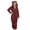 Wine, variant on CCRFTGI Pajamas Onesies For Kids Hooded Long Sleeve Zip Up Jumpsuits Warm Fleece Homewear With Pockets Wine 5-14Years