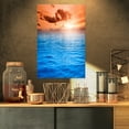thumbnail image 1 of Brilliant Blue Waters under Sunset - Impression sur Toile Paysage Marin, 1 of 3
