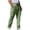 Vert, variante sur cllios Pantalon Cargo Homme Solide Taille Élastique Cordon de Serrage Pantalon Extérieur Type Droit Entraînement Physique Entraînement Pantalon Cargo avec Multi Poches