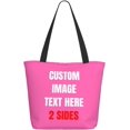 thumbnail image 1 of Custom Tote Bag With Logo Photo, Custom Bag, Personalized Shopping Bags Reusable Grocery Bags Bulk For Work Travel Gifts, 1 of 8