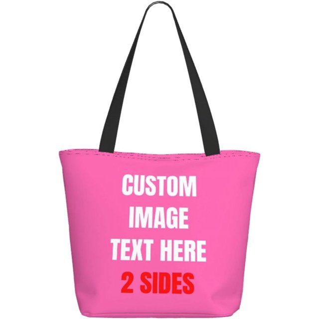 Custom Tote Bag With Logo Photo, Custom Bag, Personalized Shopping Bags Reusable Grocery Bags Bulk For Work Travel Gifts