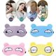 thumbnail image 3 of 4 Uds lindo dormir con los ojos vendados suave y esponjoso cubierta ojo venda escudo viaje dormir para máscara de ojos máscara para dormir niños niñas mujer señora Daydream máscara para dormir, 3 of 5